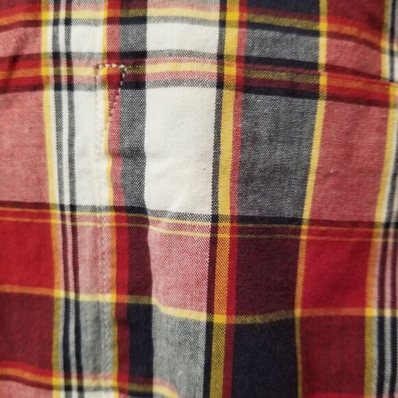 J. Crew Red and Blue Plaid Casual Button Down Shirt - Picture 7 of 10